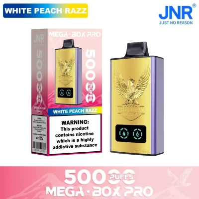 JNR Mega Box Pro 50K White Peach Razz | 50000 Puffs Disposable Vape